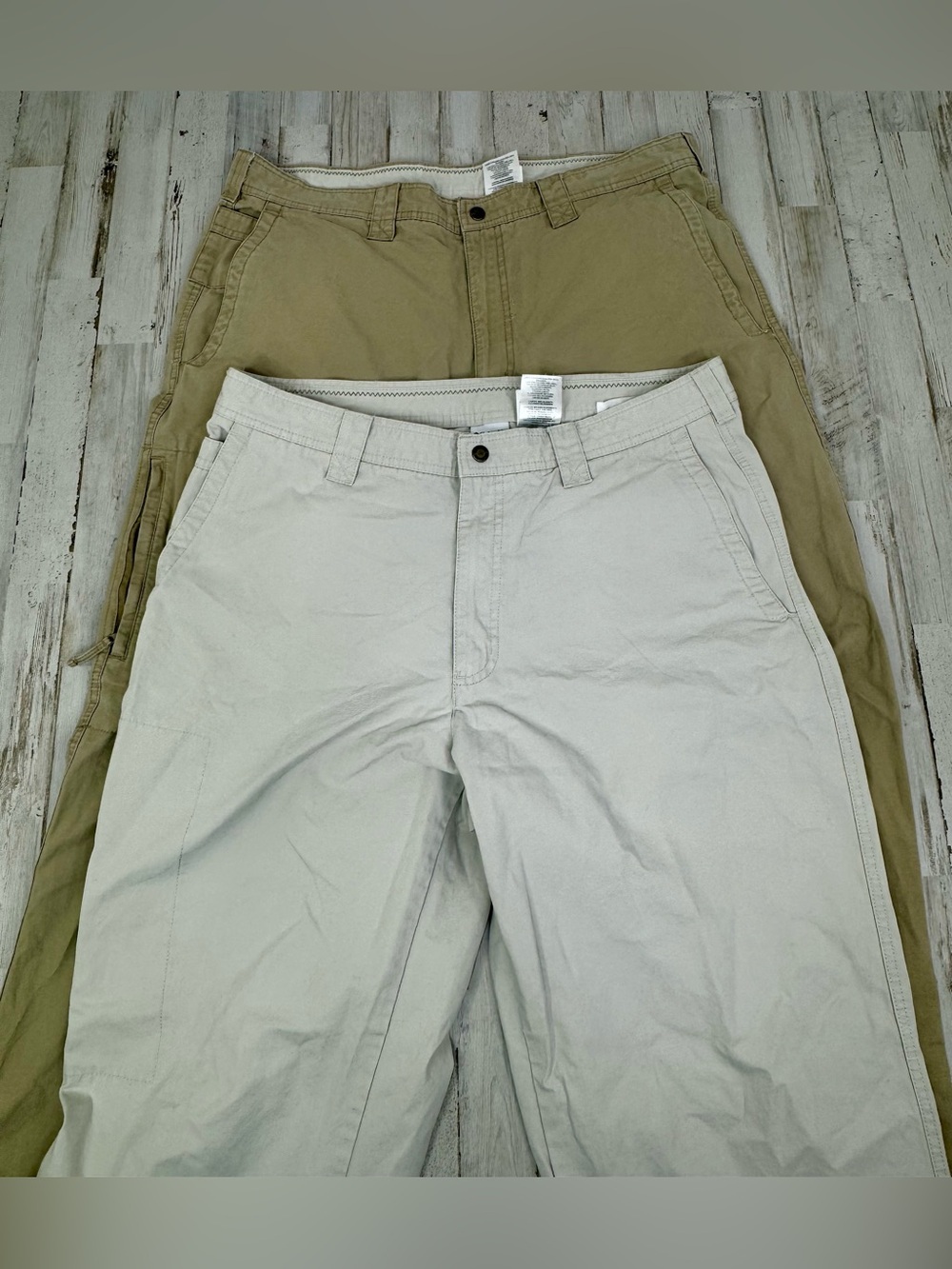 Columbia Pants Mens 38x30 Khaki Straight Leg Casual Outdoor Utility Lot Of 2